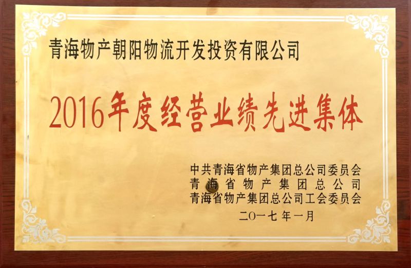 2016年度經(jīng)營業(yè)績先進集體